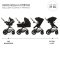 KINDERKRAFT Kombikinderwagen 3-in-1 Moov 2 XL Air Black