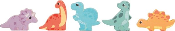 small foot Drewniane puzzle pamięciowe Dino