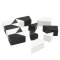 Detoa Knobelspiel Tangram schwarz-weiß