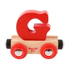 Bigjigs Rail Vagonček lesene železnice - Črka G