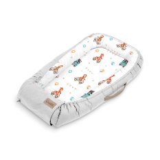 KLUPS Gnezdece za dojenčke Velvet Cars 80x45cm