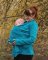 Zina Maternity and Carrier Wrap Jacket, in pile, turchese