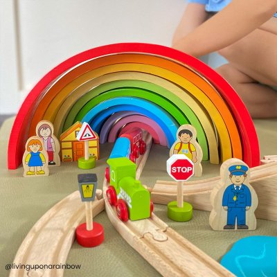 Bigjigs Rail Pista de Comboio de Madeira em Oito