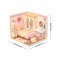 RoboTime 3D-Holzpuzzle Miniatur-Puppenhaus Rosa Zimmer