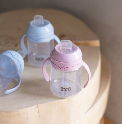 LOVI First kubek z kubkiem do picia 150 ml różowy
