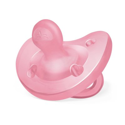 CHICCO Schnuller Physio Vollsilikon 6-16m Mädchen 1 Stk