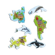 Larsen Puzzle edukacyjne Zwierzęta na świecie 28 elementów