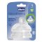 CHICCO Sauger für Natural Feeling Flasche Silikon verstellbarer Durchfluss 4m+ 2 Stk.