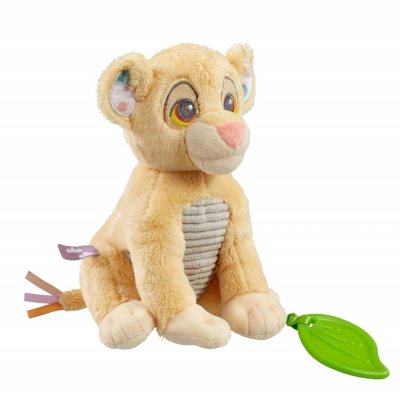 Le Roi Lion d'activité arc-en-ciel en peluche avec anneau de dentition