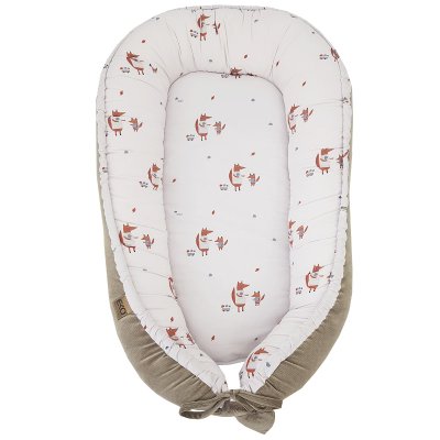 EKO Babynest bomull sammet Fox 90x60cm