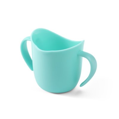 BABYONO Kubek ergonomiczny z uchwytami 120 ml miętowy 6m+