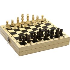 Jeujura Holzschach und Dame im Kasten