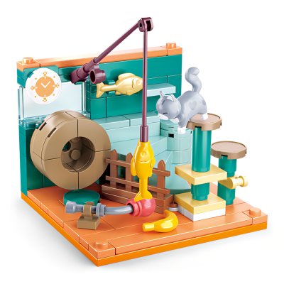 Sluban Mini Handcraft M38-B0919C Coin de pêche avec chat