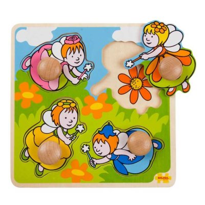 Bigjigs Toys Puzzle z wróżkami do wkładania