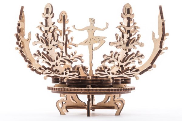 Ugears 3D Wooden Mechanical Puzzle Flower