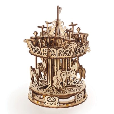 Ugears Puzzle 3D in legno meccanico Giostra