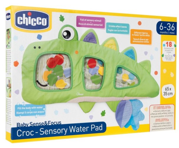 CHICCO Tapete de brincar sensorial de água Crocodilo 6m+