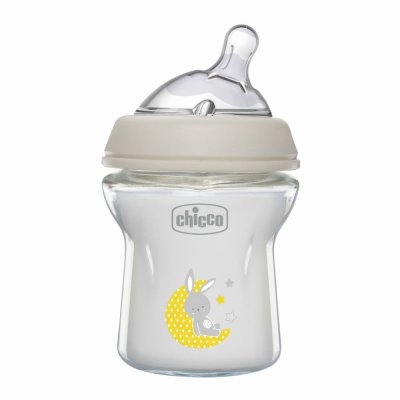CHICCO Babyflasche Antikolik Glas Natural Feeling 150 ml neutral 0m+