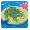 Bigjigs Toys Puzzle cu inserții ciclurile de viață ale broaștei