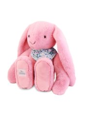Doudou Plyschkanin XXL med halsduk rosa 50 cm
