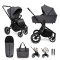 MUUVO Kombikinderwagen Quick 4.0 Iron Graphit Set 2in1