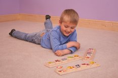 Bigjigs Baby Puzzle d'encastrement en bois safari