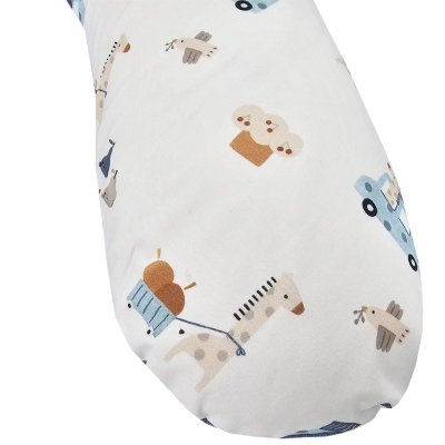 Cuscino da allattamento EKO Velvet Giraffe blu 180 cm