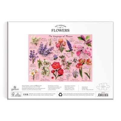 Galison Puzzle The language of flowers 1000 Teile