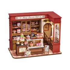 RoboTime 3D lesena sestavljanka Miniatura hiške Medena slaščičarna