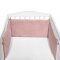 KLUPS Bettschutzgitter Samt rosa 180x30 cm
