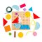 Bigjigs Toys Fa fűzős játék Geometriai formák