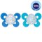 CHICCO Physio Comfort Silikon-Schnuller Nacht 16-36m Junge - Katze/Sterne 2 Stk.