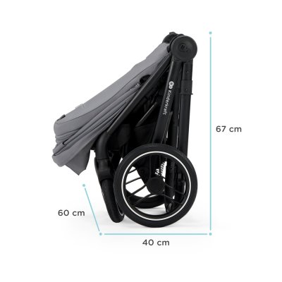 KINDERKRAFT SELECT Kinderwagen kombiniert Nea 2in1 Midnight Black, Premium