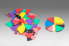 Wissner Fraction Circles for teaching fractions 71 pcs