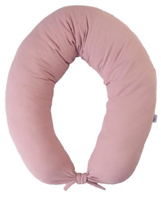 BABYMATEX Възглавница за кърмене муселин Moon old pink 260см