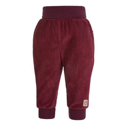Cordhose mit Saum - Burgunderrot