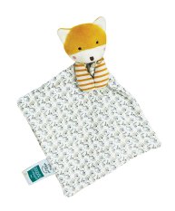 Doudou Zestaw prezentowy - Lis z kocykiem z bawełny BIO 20 cm