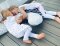 MOTHERHOOD Schlafsack Musselin mit Hose Grey Classics 1-1,5 r 0,5 tog