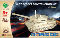 Woodcraft Lesene 3D puzzle tank IS 2