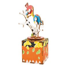 RoboTime 3D Holzpuzzle Spieluhr Singende Vögel