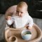 BABYONO Silikonska posuda s ventuzom - plava 6m+