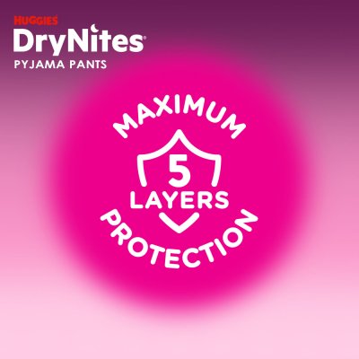 HUGGIES® Mutandina Pannolino Monouso DryNites MEGA 17-30 kg Girl, 26 pz, M