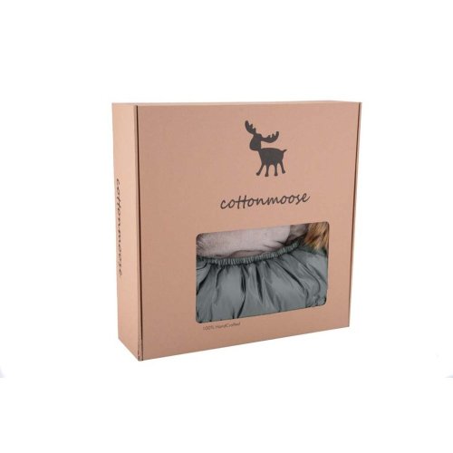 COTTONMOOSE Set de geanți și mănuși pentru cărucior Combi Grafit/Albastru