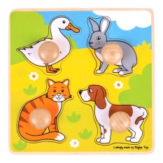 Bigjigs Toys Farm Animals Peg Puzzle