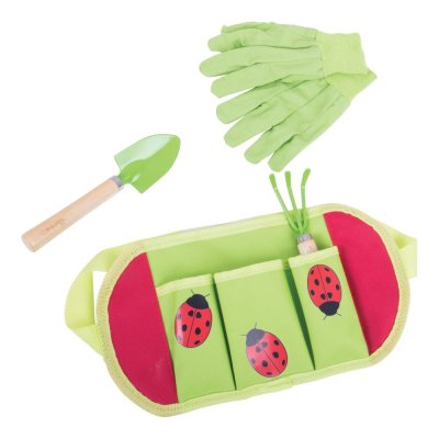 Bigjigs Toys Outils de jardin Coccinelle