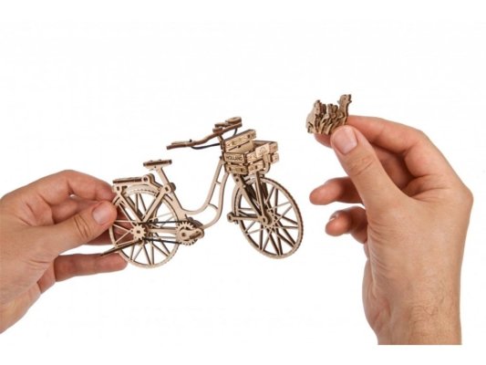 Ugears Puzzle 3D de madera mecánico Bicicleta Holandesa