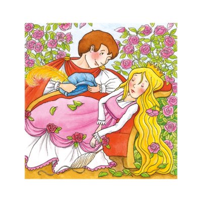 Goki Lesene kocke Pravljice 9 kosov