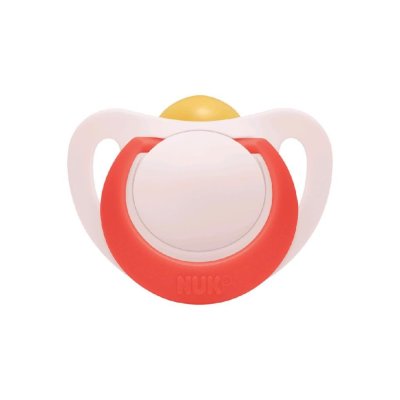 NUK Schnuller Star Latex 6-18m. Kasten - rot