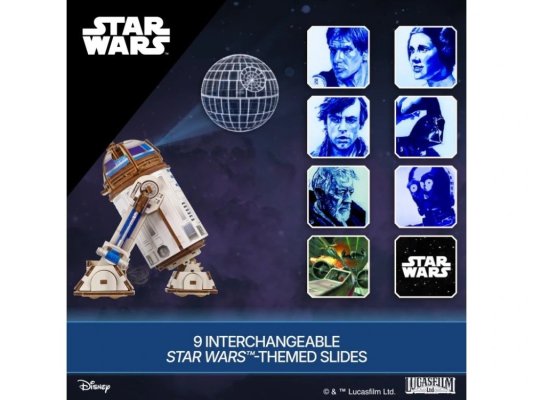 Ugears 3D puzzle mecánico de madera Star Wars R2-D2