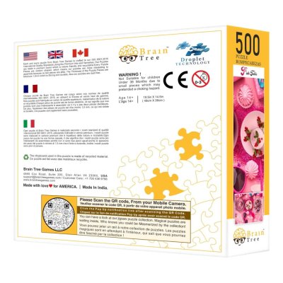 Brain Tree Puzzle Rosa gedeckt 500 Teile